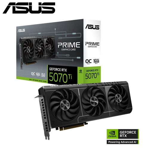 限搭機!!!華碩 PRIME-RTX5070TI-O16G(2527MHz/1H3DP/三風扇/30.4cm)